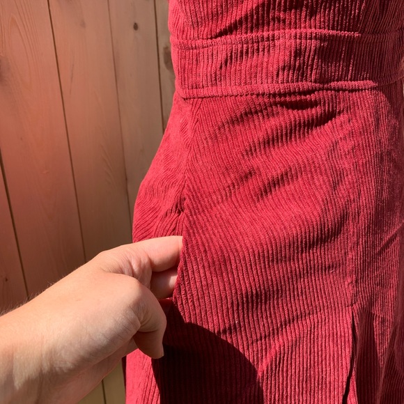 Modcloth Utmost Allure Corduroy A-Line Dress Size 2 - Picture 8 of 15
